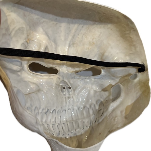 SKELETON ADULT MASK HALLOWEEN COSTUME SCARY SKULL FACE ZOMBIE WALKING DEAD TRICK - Picture 4 of 6